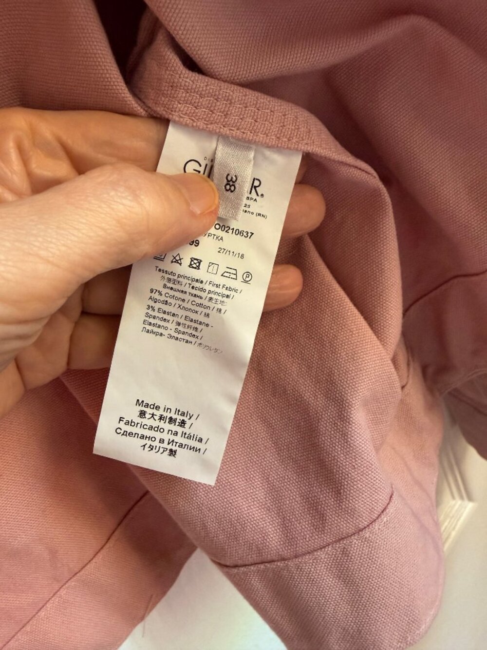 Cropped oversized jacket - Picture 6 of 14